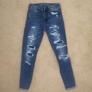 American Eagle Super Stretch Ripped Jeans